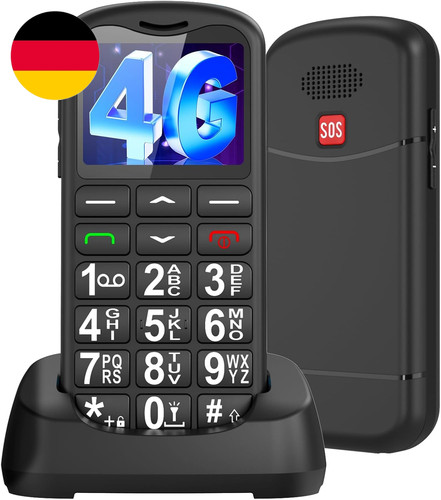 Seniorenhandy mobiltelefon - 4g,