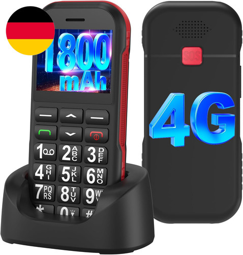 Seniorenhandy mobiltelefon - 4g,